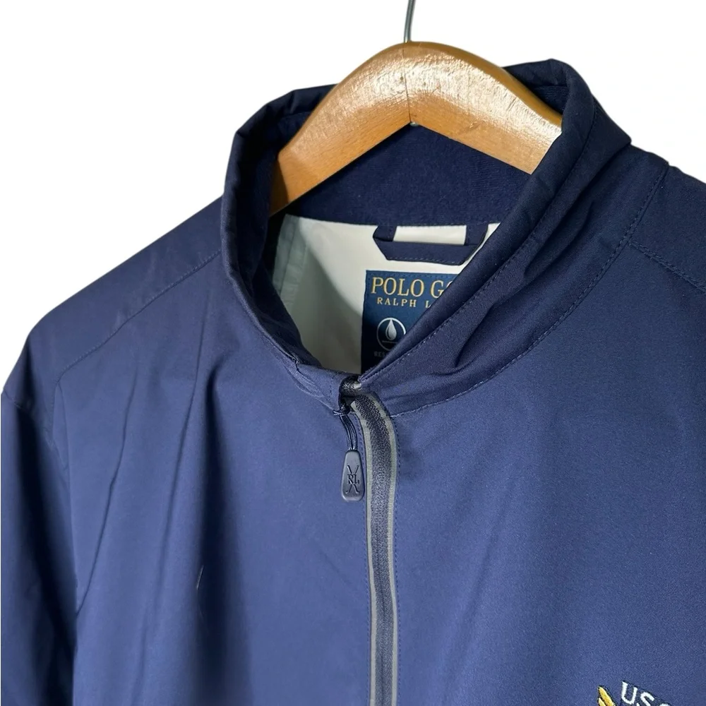 Polo Golf Ralph Lauren USGA Embroidered Windbreaker Jacket Size XL Convertible